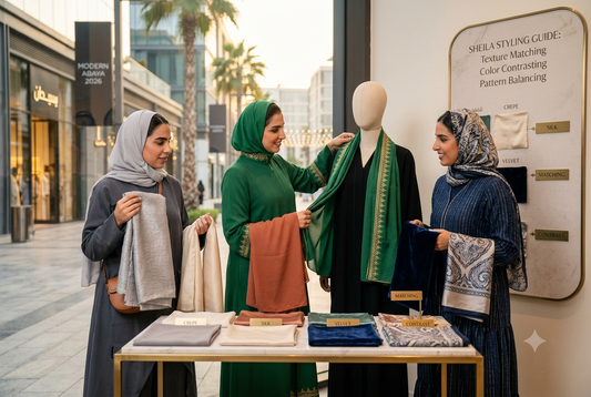 Sheila Styling Guide: How to Match Sheilas with Abayas Elegantly