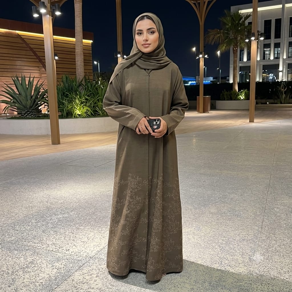 Rimal embroidered Abaya