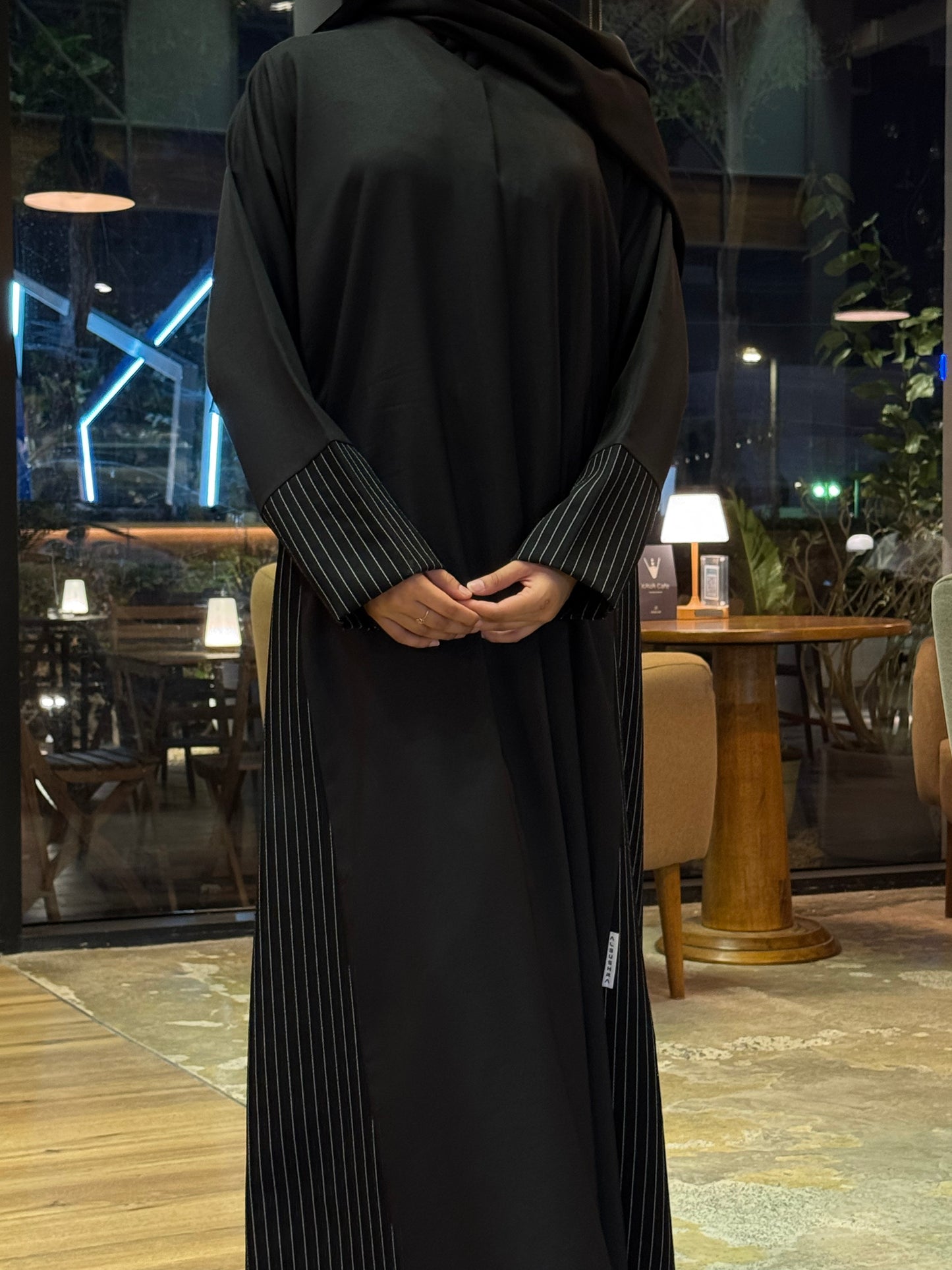 Zahra Pinstripe Abaya