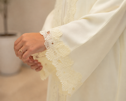 Vanilla cream Abaya