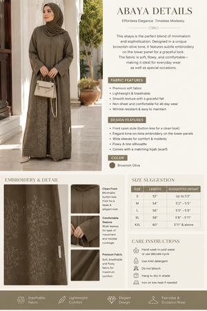 Rimal embroidered Abaya